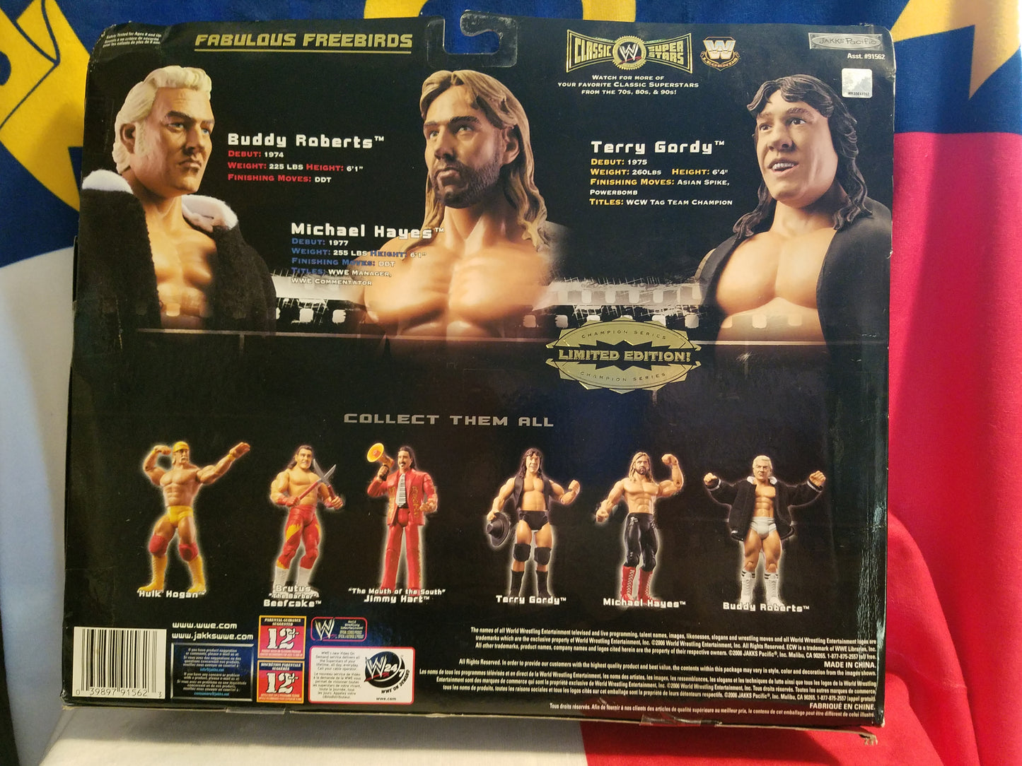 WWE Classic Action Figures - The Fabulous Freebirds three pack