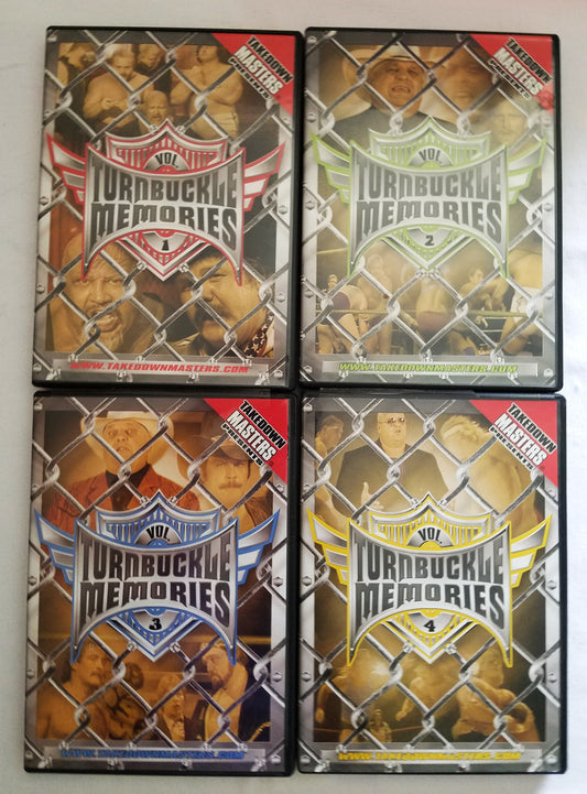 Complete Set of Turnbuckle Memories DVDs. Volumes 1 - 12