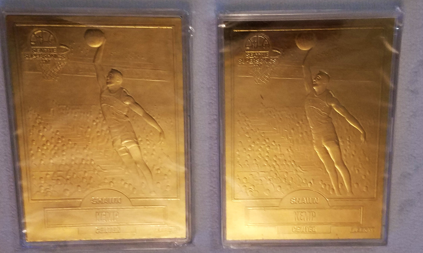 1997 Fleer 23kt Gold Basketball Card Lot (16) - 2x Michael Jordan, Pippen, Rodman