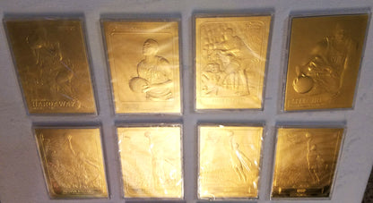 1997 Fleer 23kt Gold Basketball Card Lot (16) - 2x Michael Jordan, Pippen, Rodman