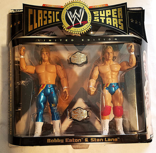 WWE Classic Super Stars Limited Edition 2-pack featuring Bobby Eaton and Stan Lane in their original window box packaging.