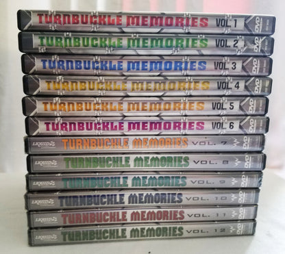 Complete Set of Turnbuckle Memories DVDs. Volumes 1 - 12
