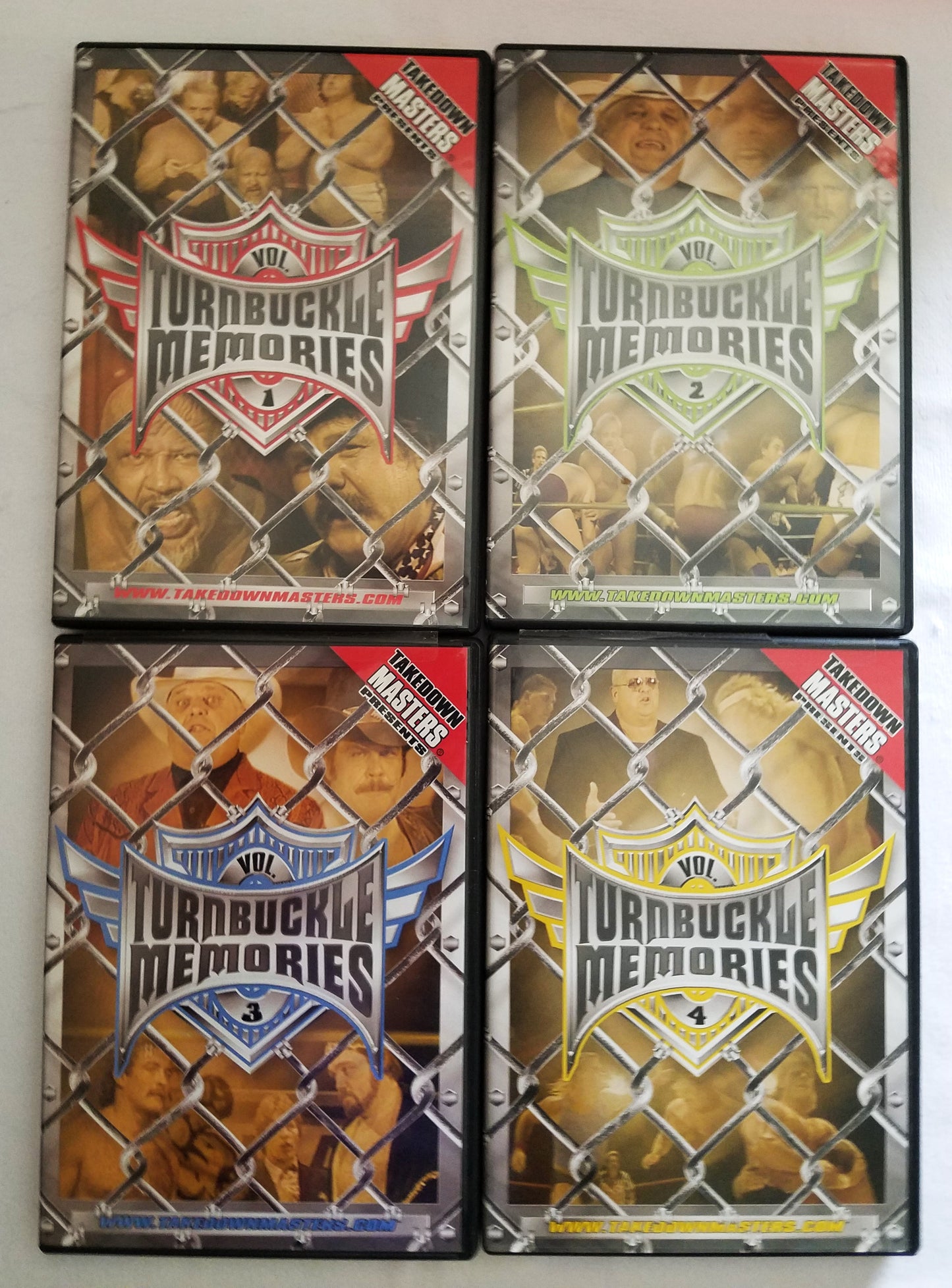Complete Set of Turnbuckle Memories DVDs. Volumes 1 - 12